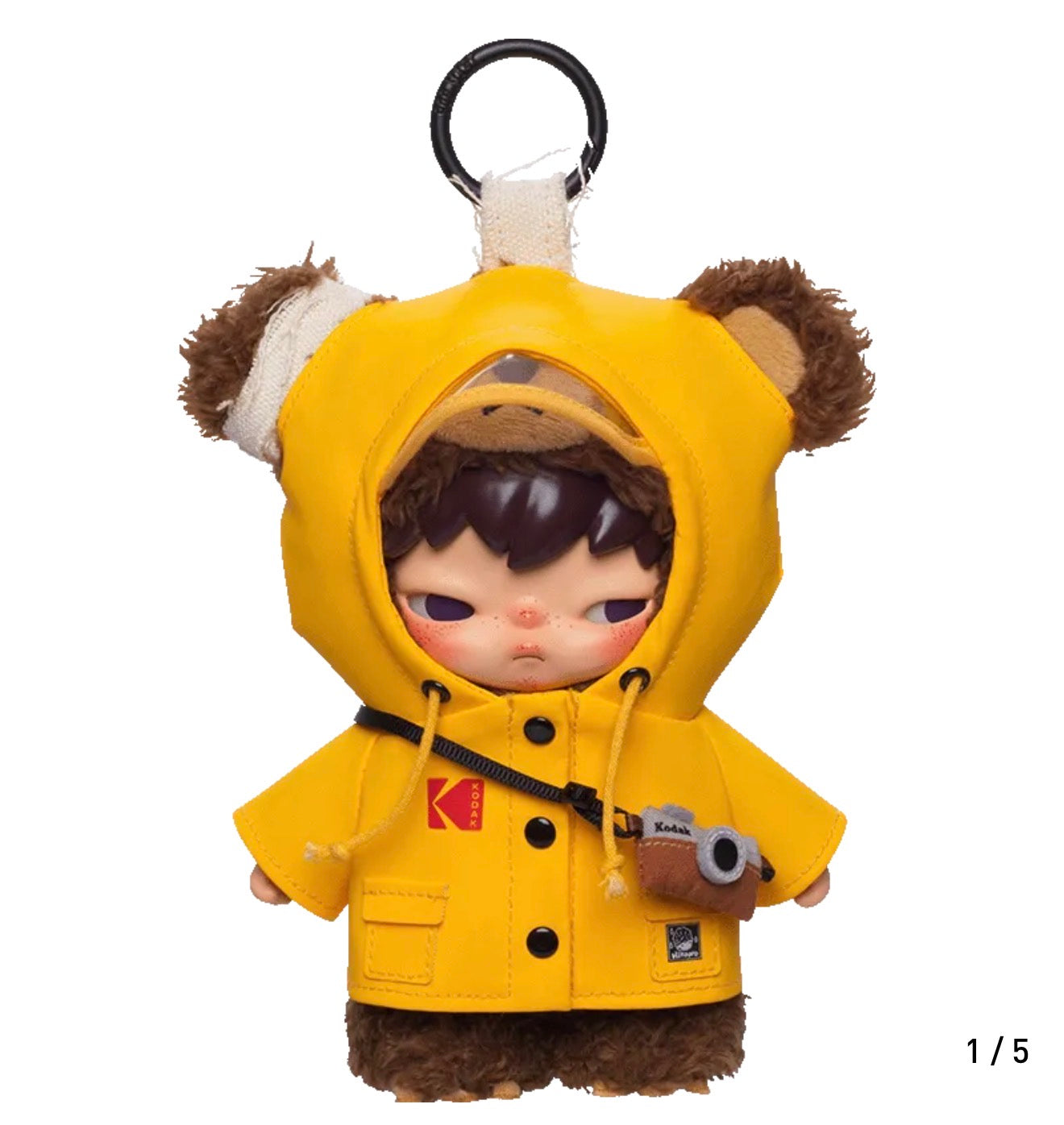 Hirono × Kodak Click Bear Plush Doll Pendant
