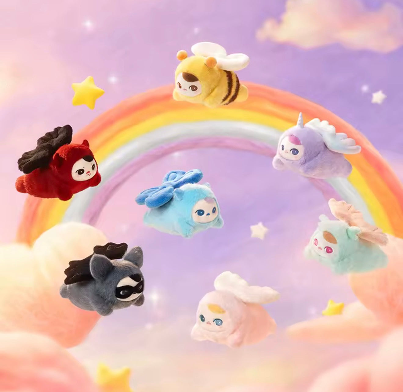 POP MART PUCKY BeanIE FLYING BABIES SERIES