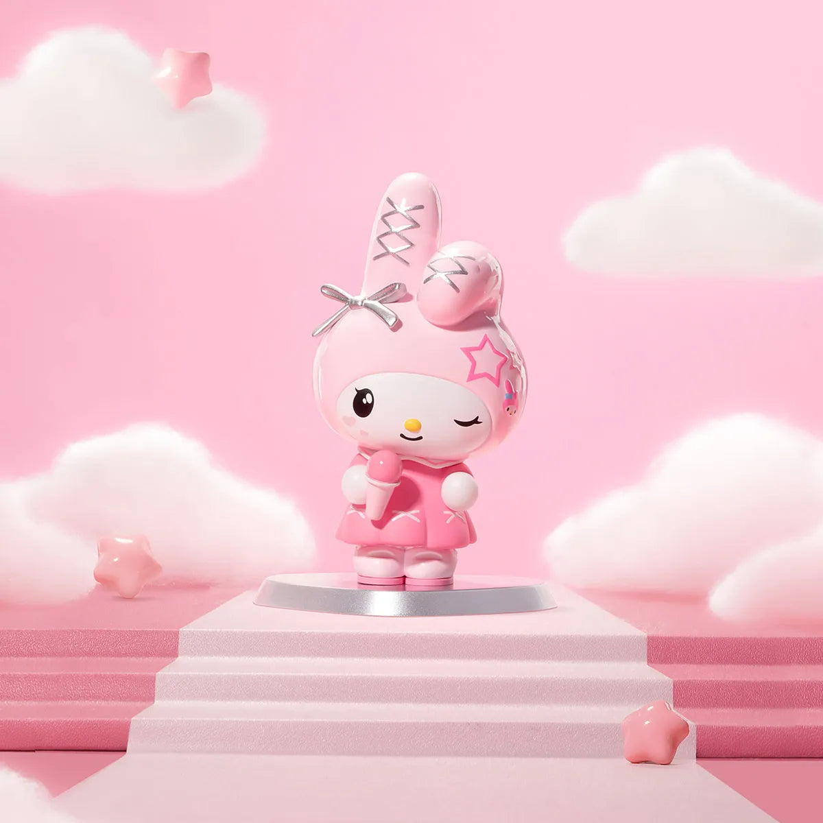 HELLO KITTY AND FRIENDS Pink Party Series Figures